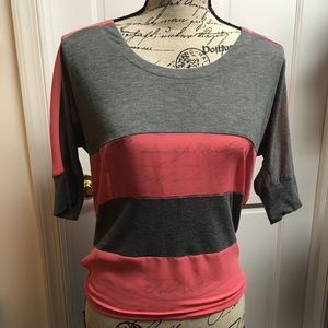 Urban Outfitters Sheer Striped Top EUC - XS